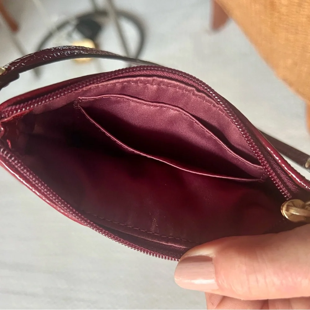 Coach Burgundy Madison Wristlet
